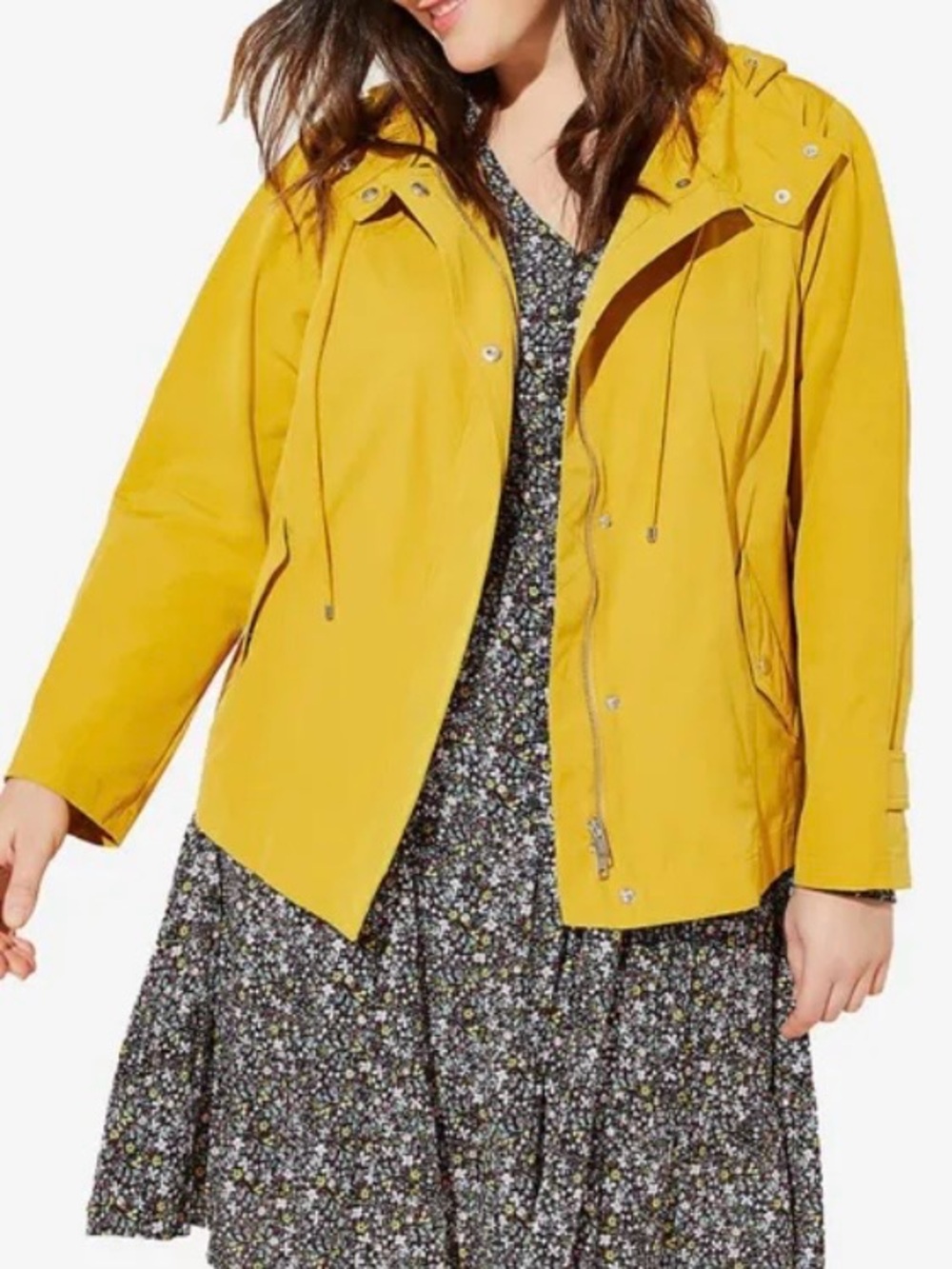 LOFT MODERN RAINCOAT SIZE LARGE IN HONEYDROP ( YELLOW ) - Picture 3 of 8